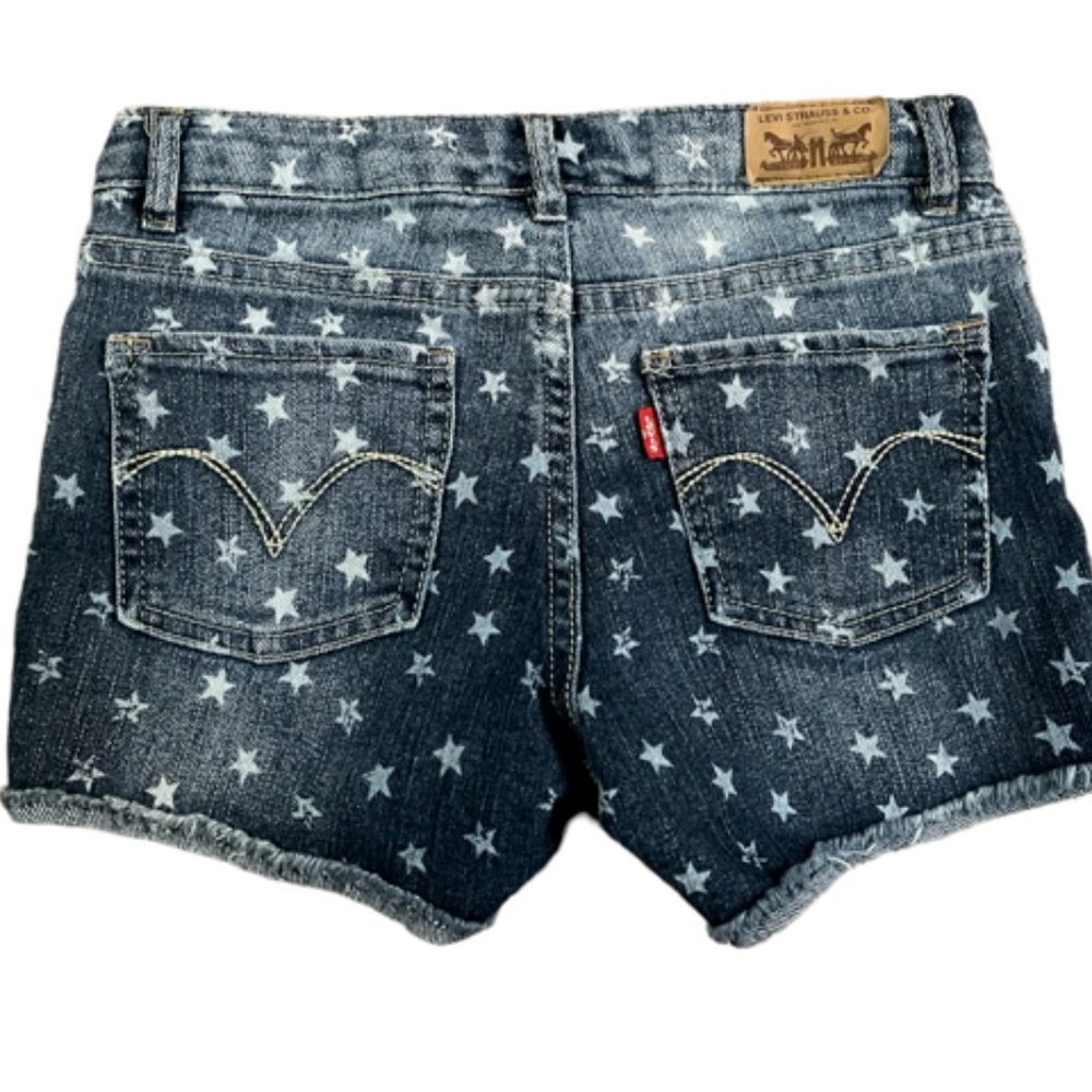Girls Levi Shorty Short Stars